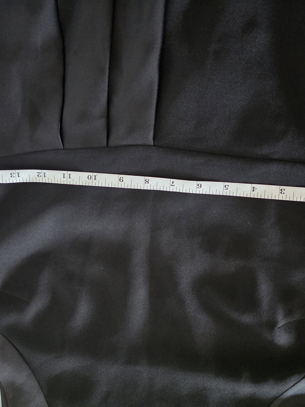 Banana Republic Black Sleeveless Asymmetric Drape Sateen Dress Gown Sz 6 formal - Picture 13 of 15